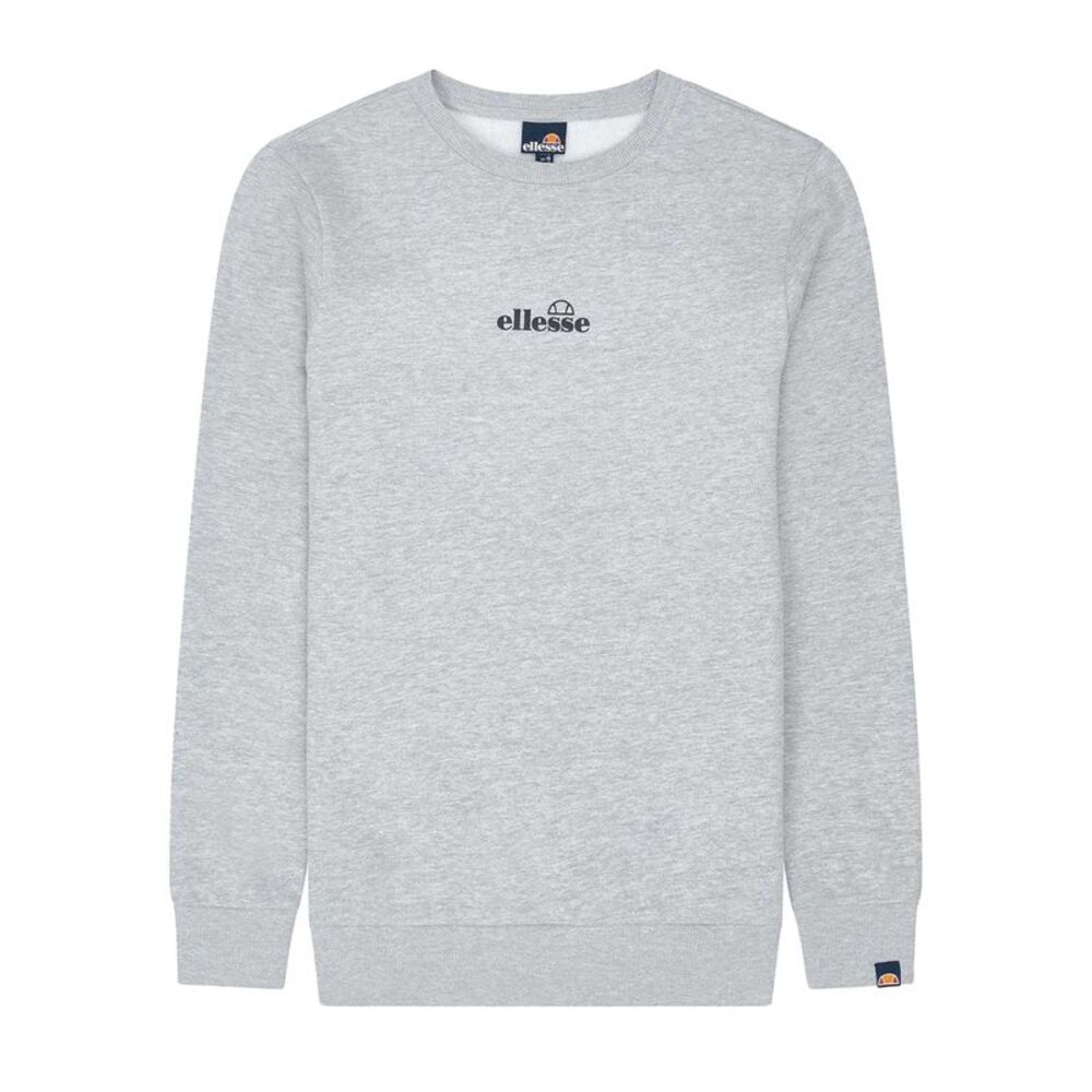 Ellesse Mens Kimato Crew Neck Long-Sleeved Sweatshirt / Grey Marl